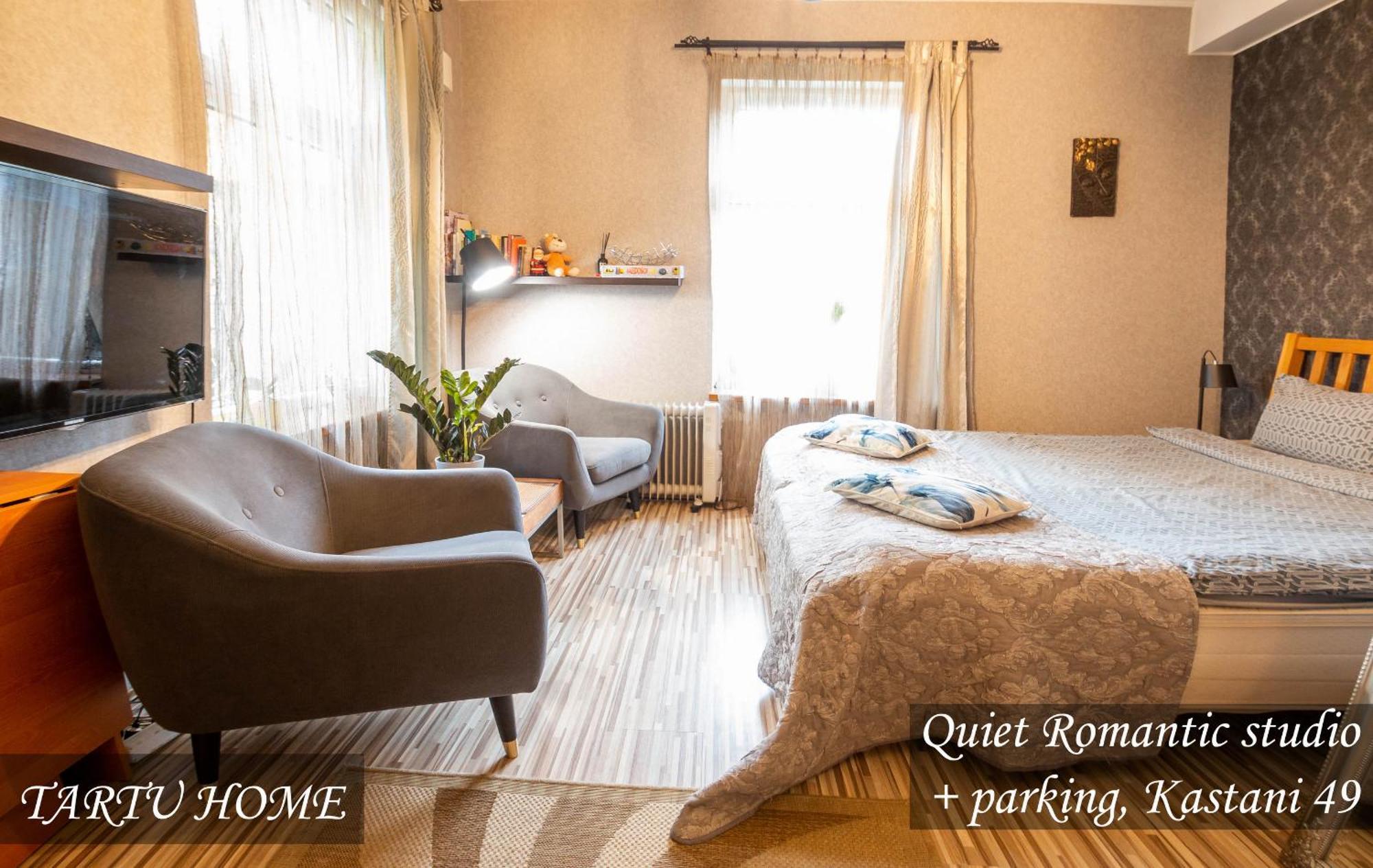 Quiet Romantic Studio Plus Parking, Tartu Home Esterno foto